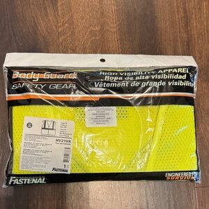 Body Guard High Visibility Yellow Vest Safety Gear NWT